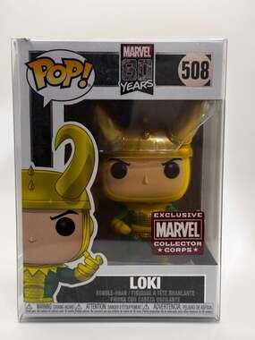 Funko Pop! Marvel 80 Years Loki #508 First Appearance Collector Corps Exclusive